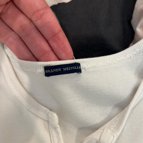 brandy melville mini white shirt - Picture 2 of 2